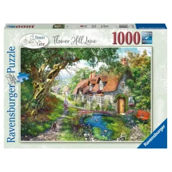 Ravensburger puslespill – Flower Hill Lane. 1000 biter, 70x50 cm.