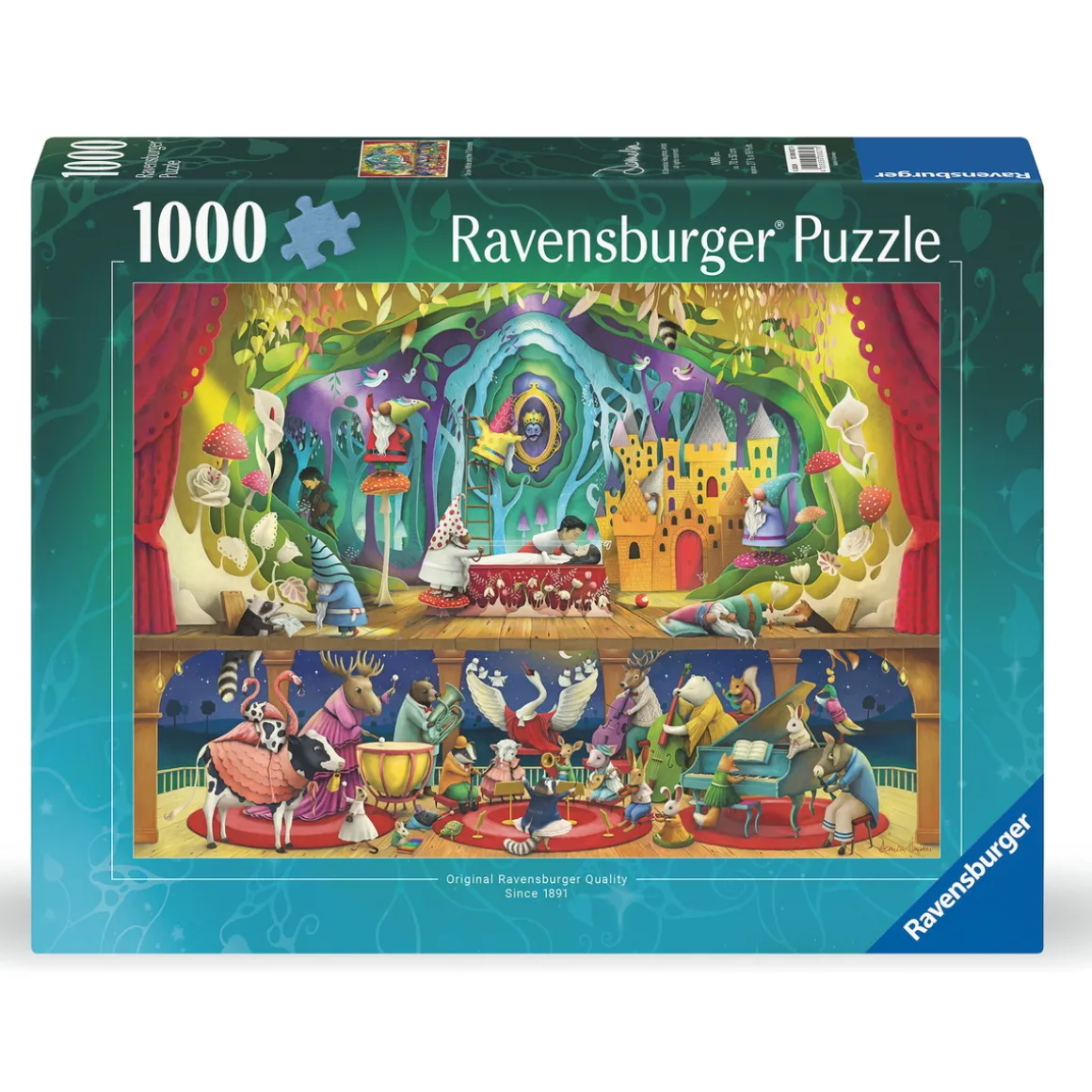 Ravensburger puslespill – Snow White and the 7 Gnomes. 1000 biter, 70x50 cm.