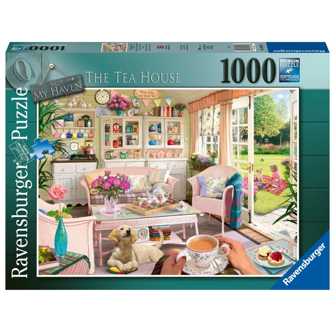 Ravensburger puslespill – The Tea House, 1000 biter, 70×50 cm.