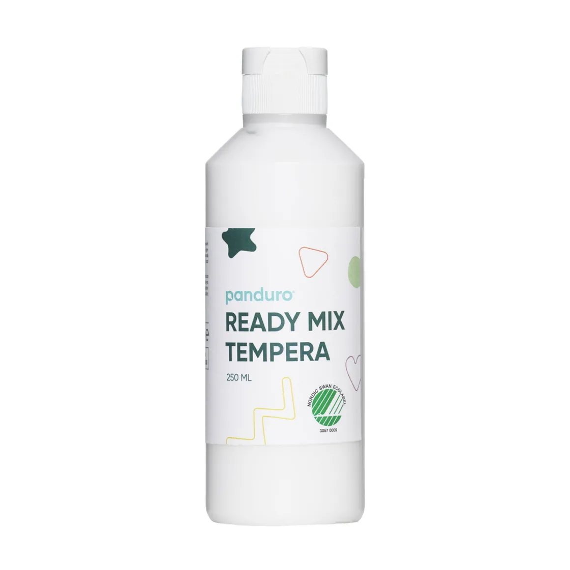 Ready Mix Tempera, svanemerket hobbymaling for barn 250 ml, hvit