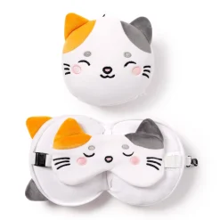 Reisepute Katt med sovemaske, perfekt på reiser!