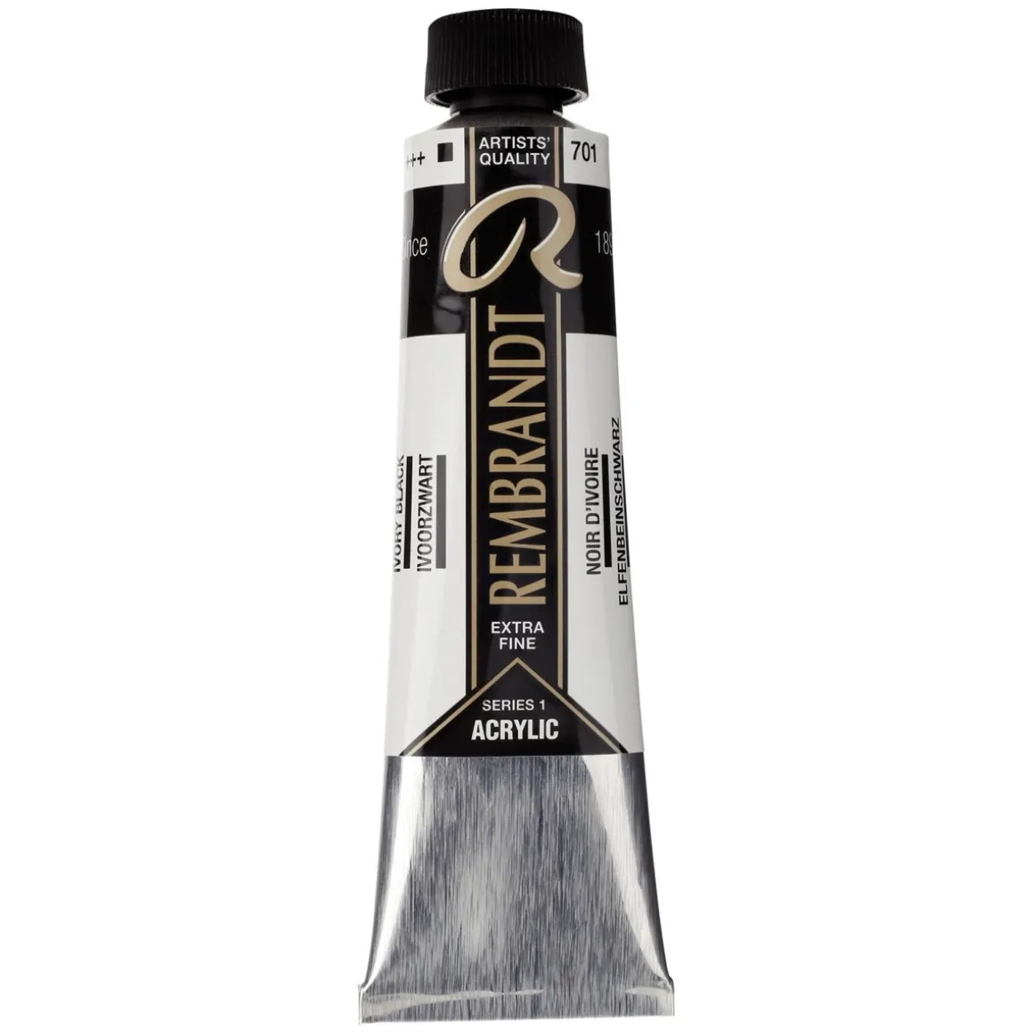 Rembrandt akrylmaling 40 ml Ivory Black - 701