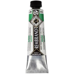 Rembrandt akrylmaling 40 ml Permanent Green Medium - 614