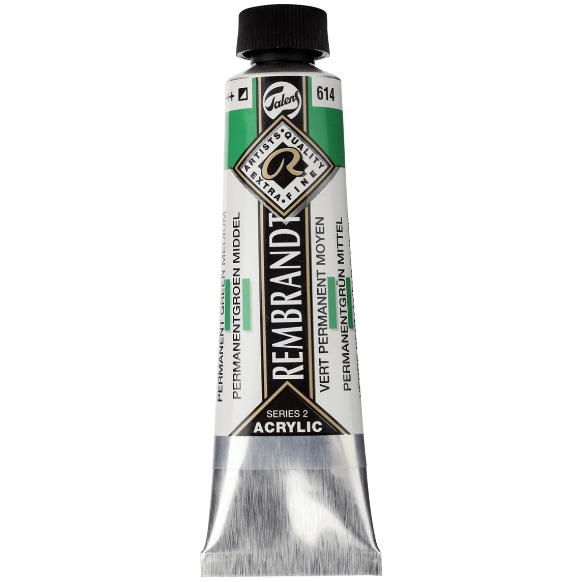Rembrandt akrylmaling 40 ml Permanent Green Medium - 614