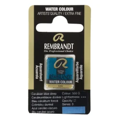 Rembrandt akvarellmaling halvkopp – Cerulean Blue Deep 550
