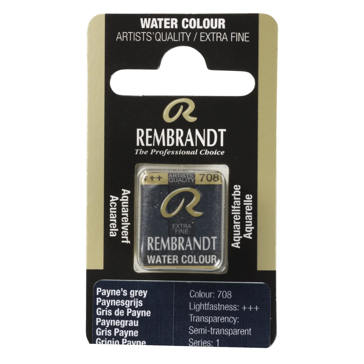 Rembrandt akvarellmaling halvkopp – Neutral Tint 715