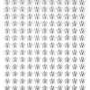 Rhinestone stickers blomster krystall – 286 krystallignende blomster. Ø8 mm