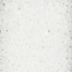 Rocaillesperle 9/0 alabas hvit