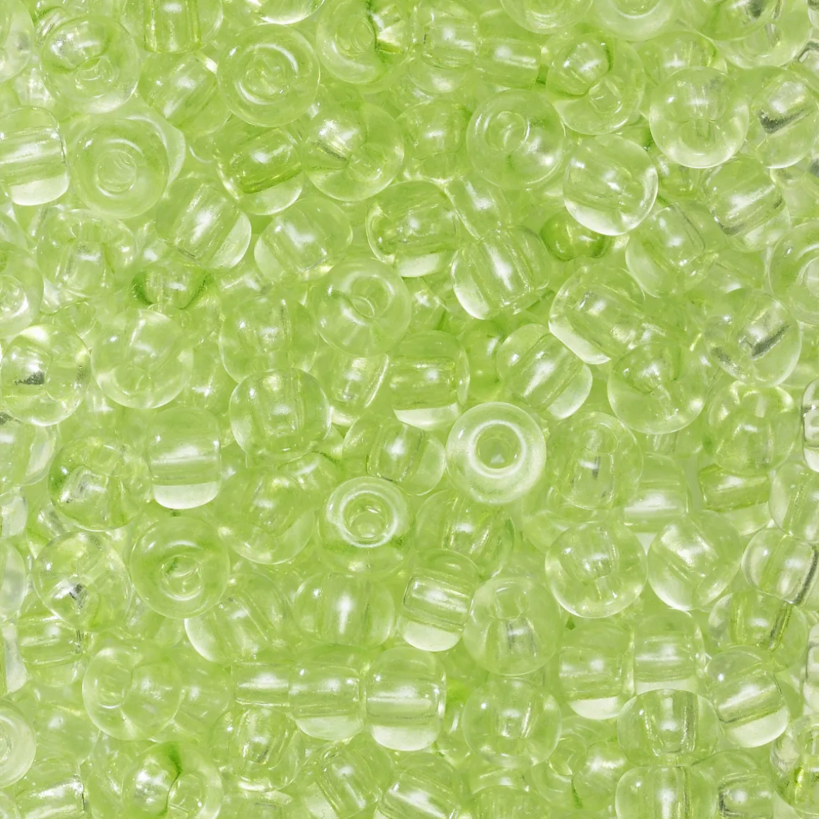 Rocaillesperle 6/0 l.grønn tra