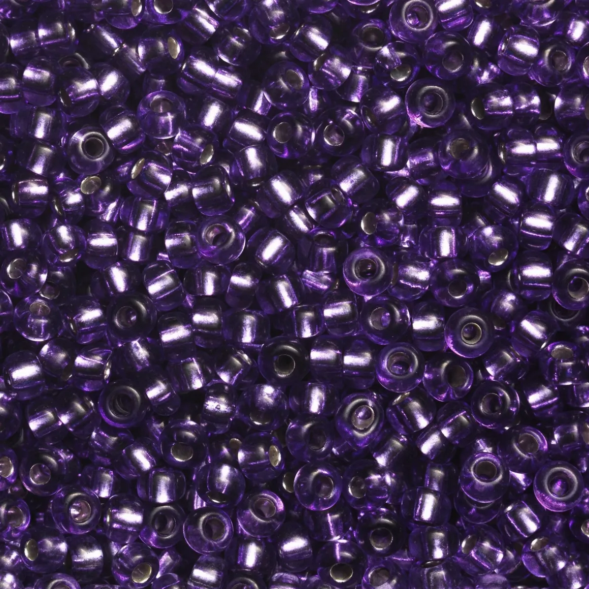 Rocaillesperle 6/0 Lilla halvt