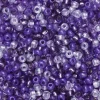 Rocaillesperle 9/0 miks lilla og glass, 30 gram glassperler med diameter 2,4–2,8 mm