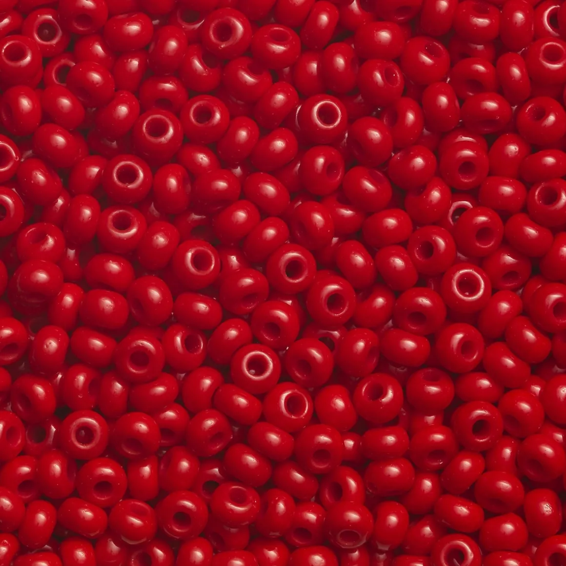 Rocaillesperle 6/0 Rød opak