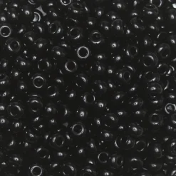 Rocaillesperle 6/0 Sort opak