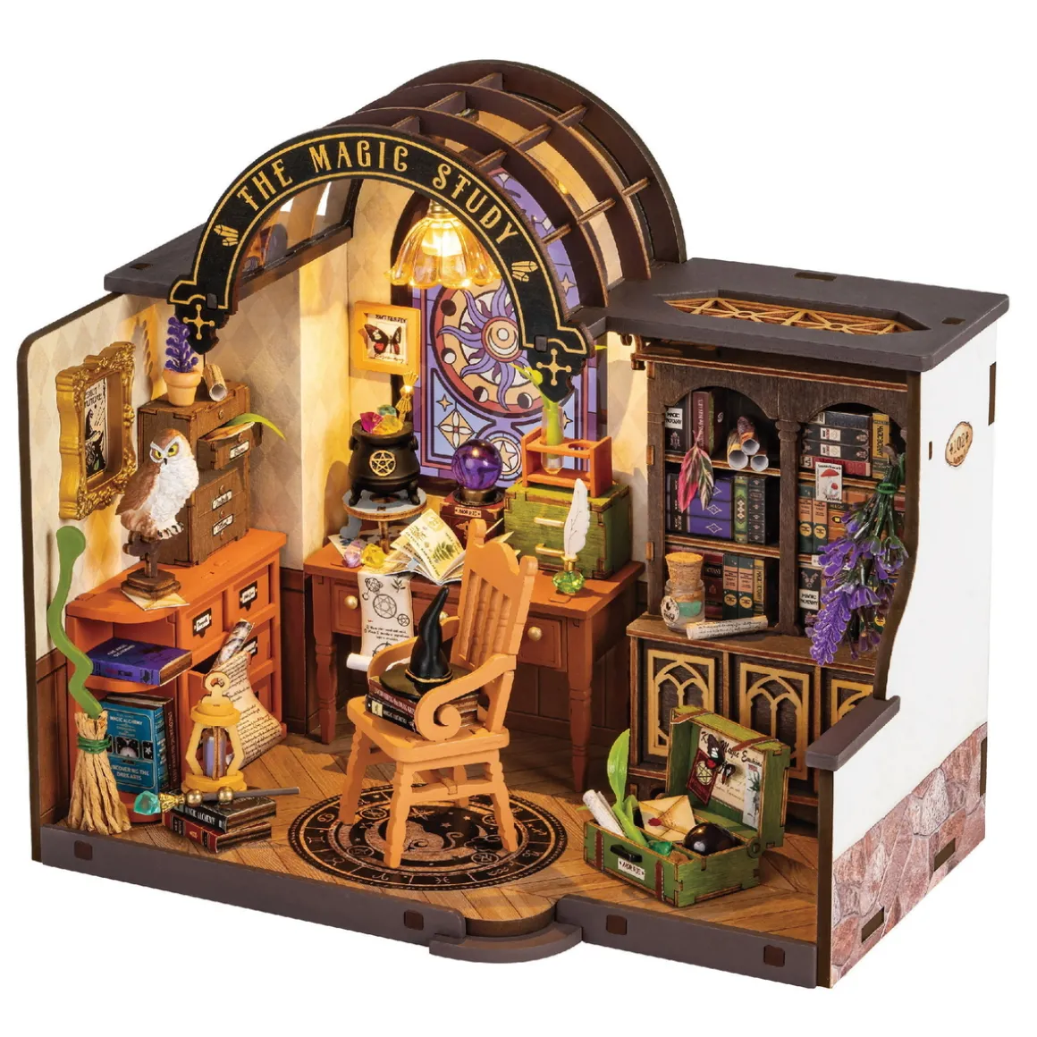 Rolife DIY The Magic Study miniatyrdiorama – DG166, 210×130×190 mm