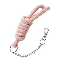 Rosa grimeskaft til kjepphest og hobby horse – lengde 1 m inklusive kjede og hekte