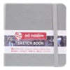 Royal Talens Art Creation Sketch skissebok 12×12 cm, sølvfarget omslag – 140 g/m², 80 ark