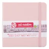 Royal Talens Art Creation Sketch skissebok 12x12 cm, rosa omslag – 140 g/m², 80 ark