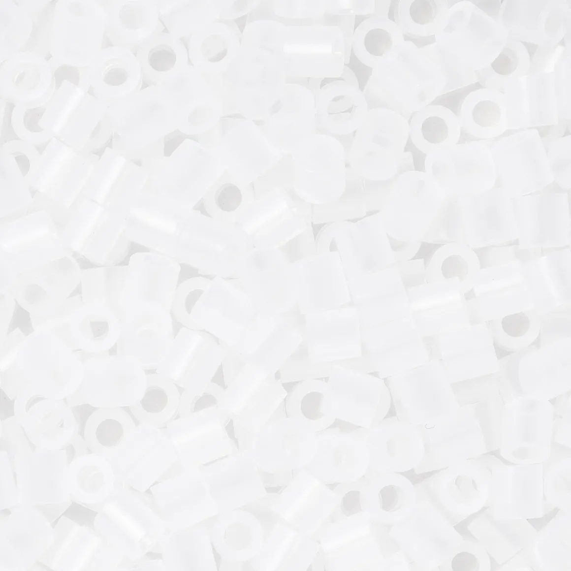 Rørperler Midi 1000 stk. helt gjennomsiktige, Ø5 mm
