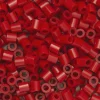 Rørperler Midi 3000 stk. mørkerød, Ø5 mm