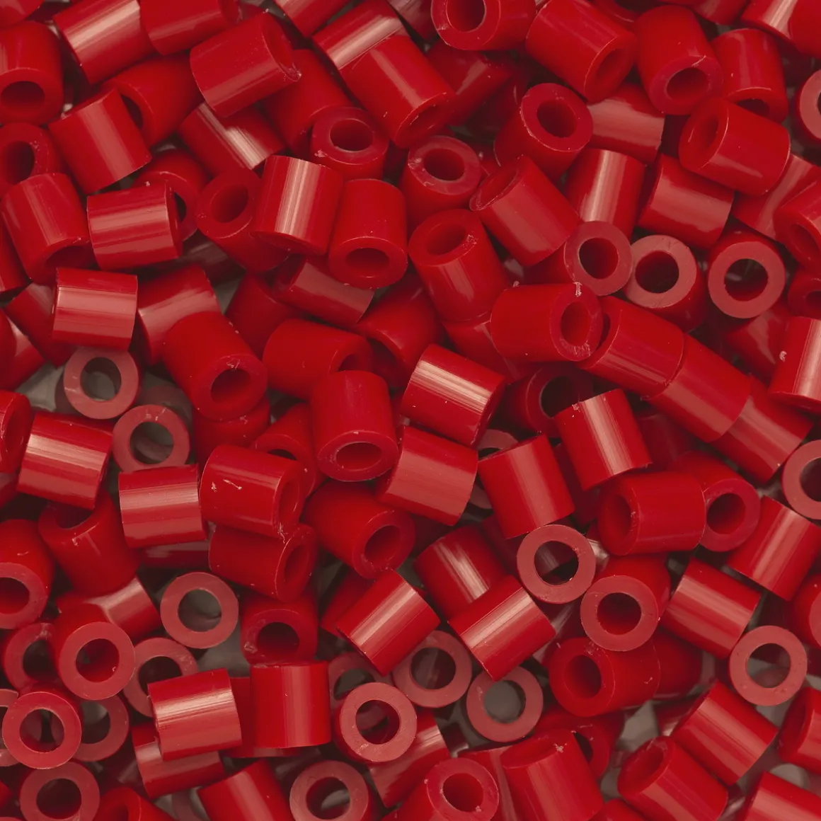 Rørperler Midi 1000 stk. mørkerød, Ø5 mm
