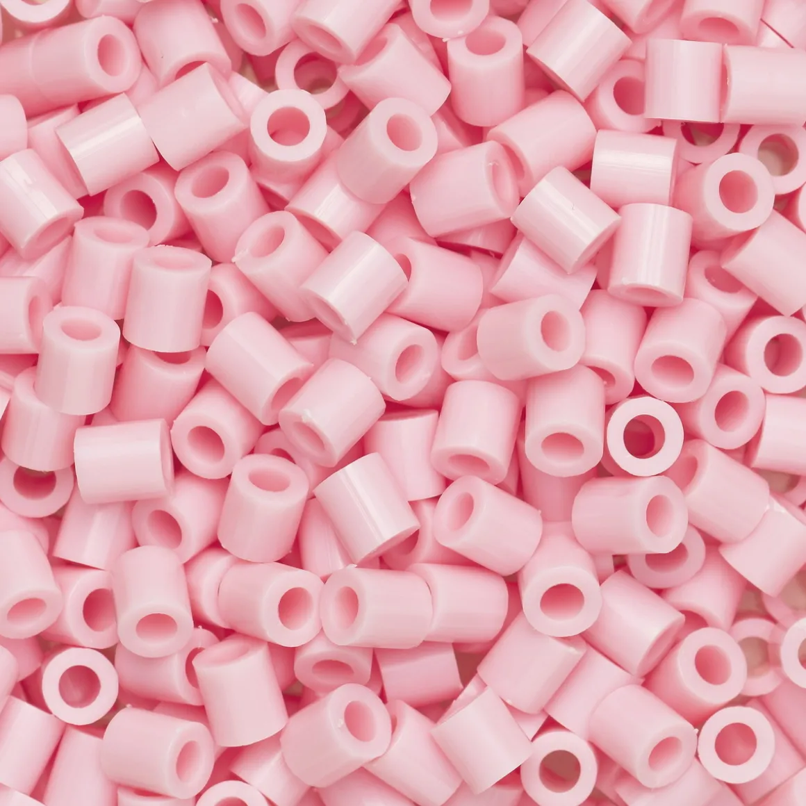 Rørperler Midi 1000 stk. pastellrosa, Ø5 mm