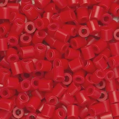 Rørperler Midi 1000 stk. rød, Ø5 mm