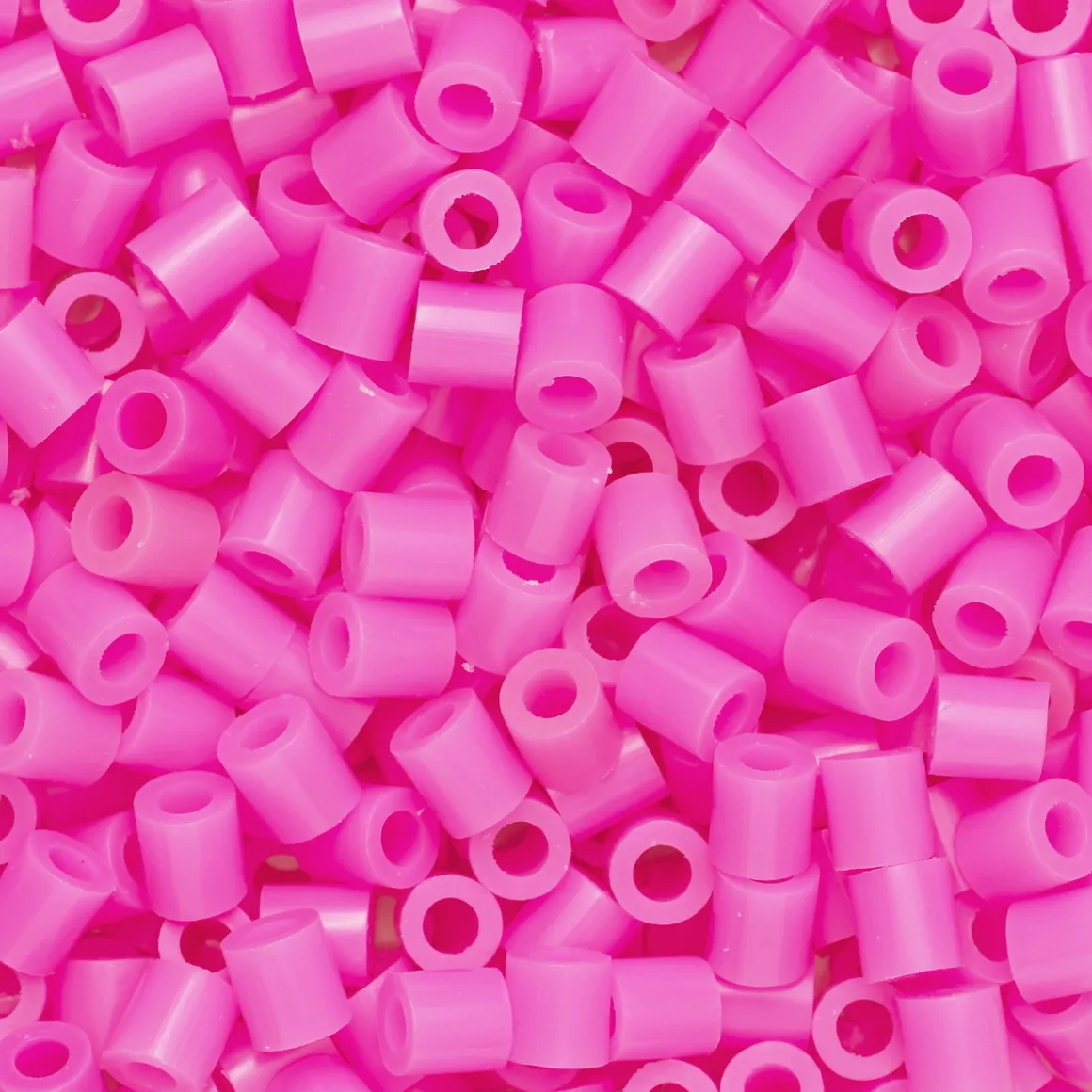 Rørperler Midi 1000 stk. tyggegummirosa, Ø5 mm