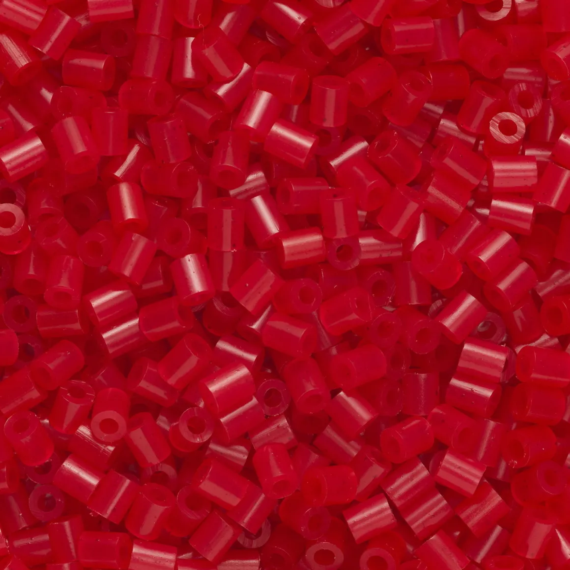 Rørperler Mini 1000 stk. rød, Ø2,5 mm