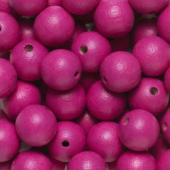 Runde treperler Ø12 mm, cirka 75 stk. rosa