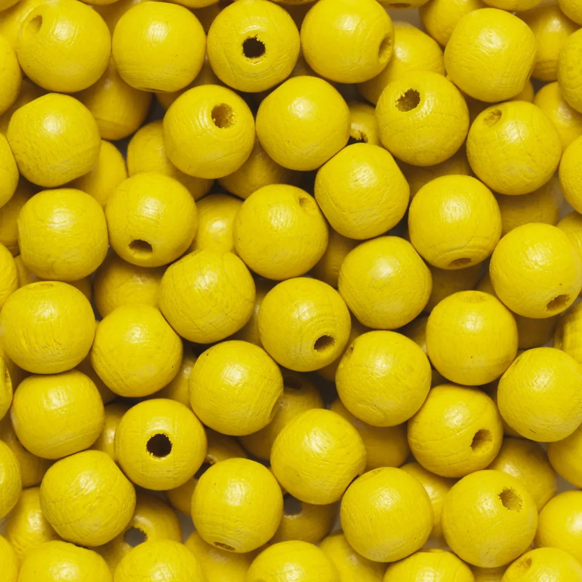 Runde treperler Ø8 mm, cirka 150 stk. gul