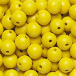 Runde treperler Ø10 mm, cirka 100 stk. gul