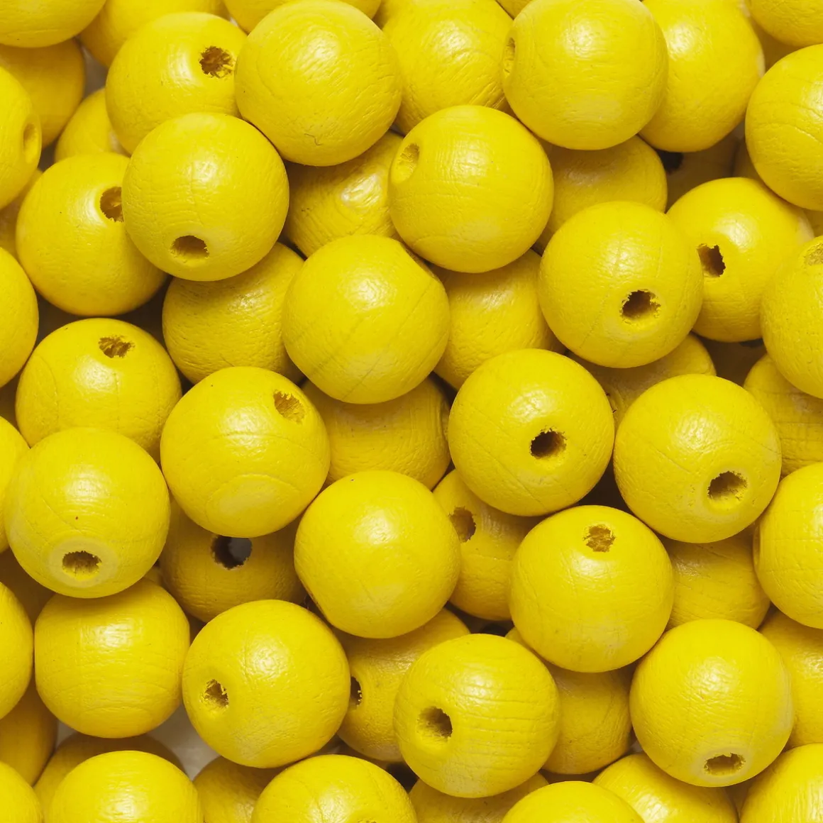 Runde treperler Ø10 mm, cirka 100 stk. gul