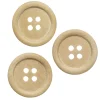 Runde treknapper av lyst schimatre, diameter 20 mm, 12 stk.