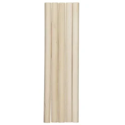 5 rundstaver – lengde 22 cm, diameter 13 mm