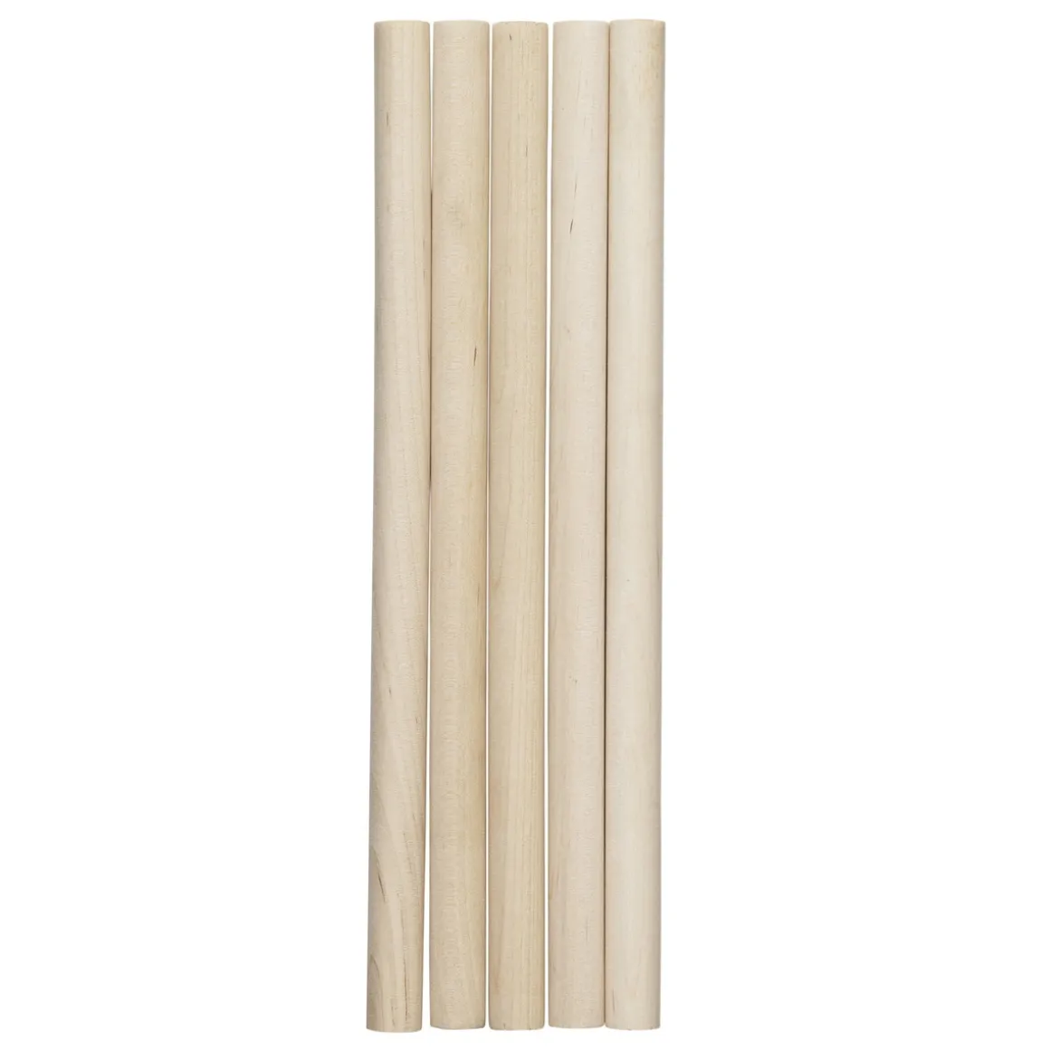 5 rundstaver – lengde 22 cm, diameter 13 mm