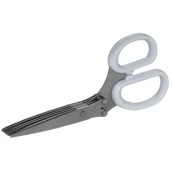 Saks til frynser, frynsesaks med 5 blader som gir 4 mm brede frynser