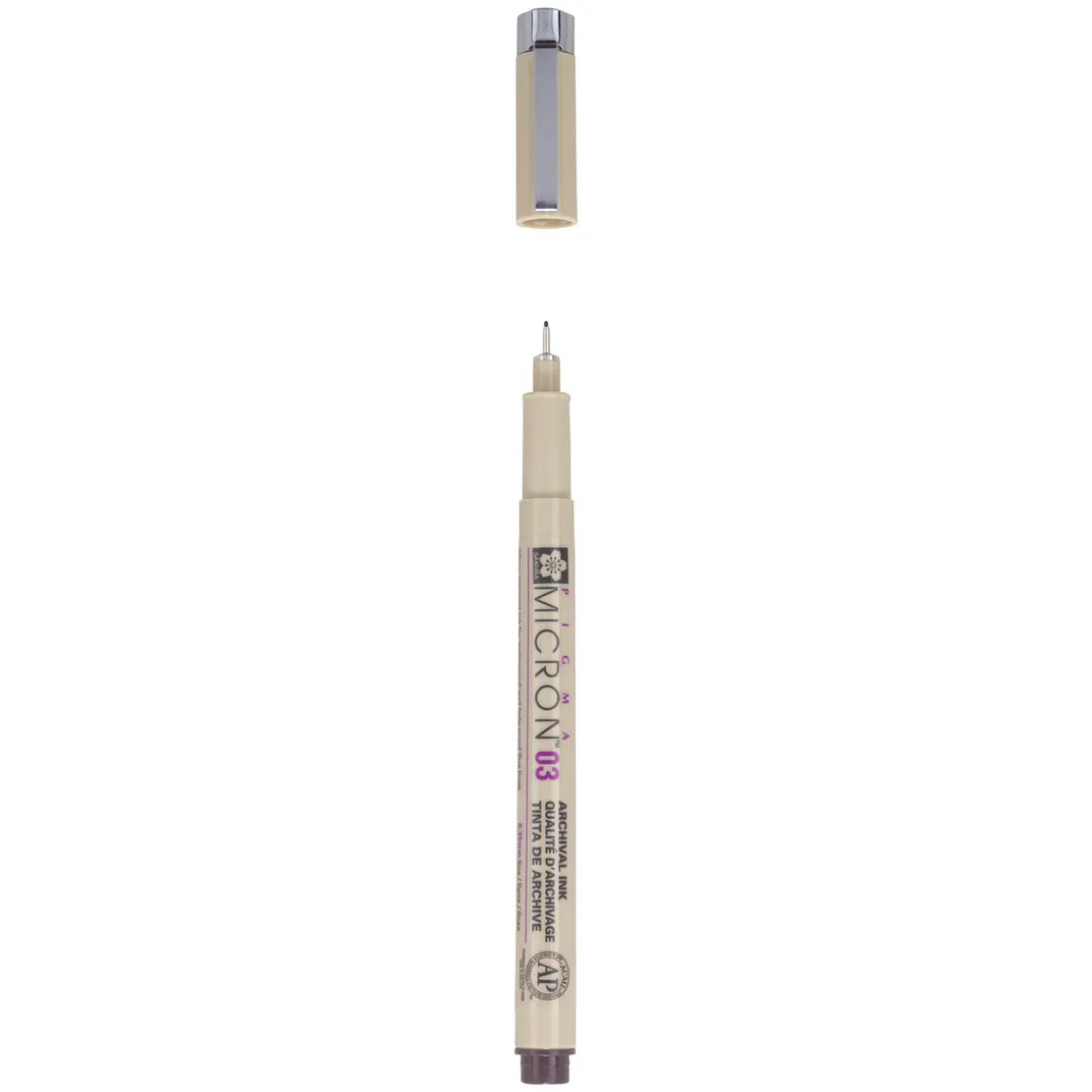 Sakura Pigma Micron 04 Black – svart fineliner 0,4 mm