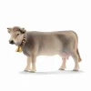 Schleich Braunvieh ku – 13 × 3,8 × 7,8 cm