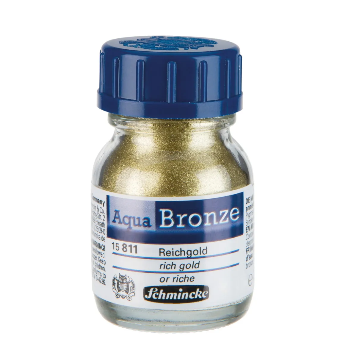 Schmincke Aqua Bronze, vannløselig metallicpulver 20 ml, Rich Gold 15 811