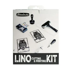 Schmincke Aqua Lino Kit, linoleumssnitt og linoleumstrykk med vannbasert maling