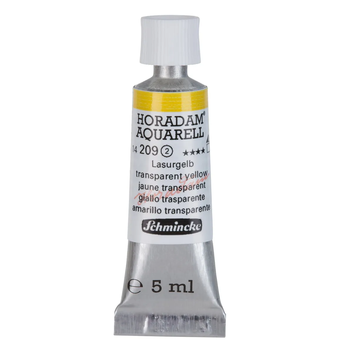 Schmincke Horadam akvarellmaling 5 ml – Transparent yellow 209