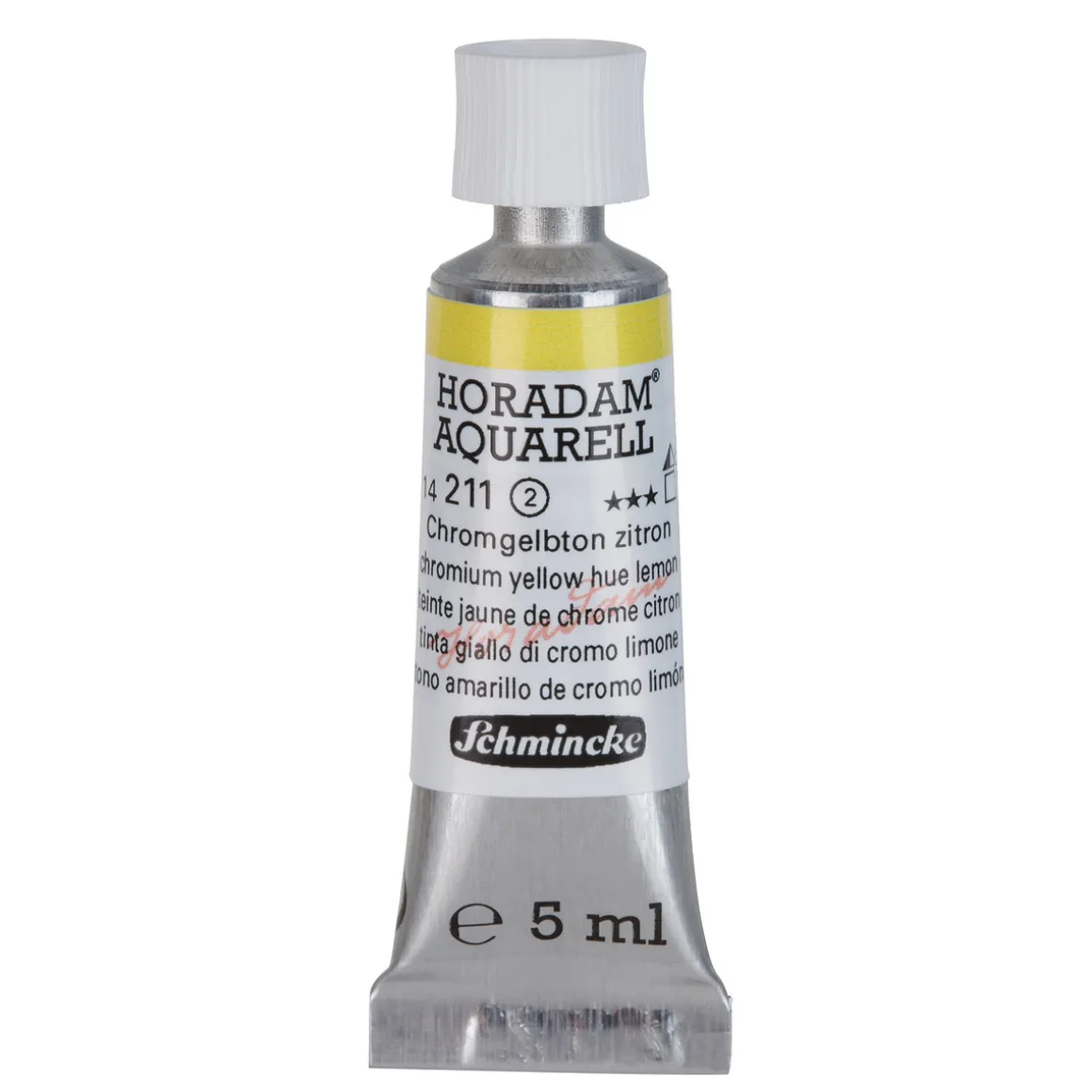 Schmincke Horadam akvarellmaling 5 ml – Chromium yellow hue lemon 211