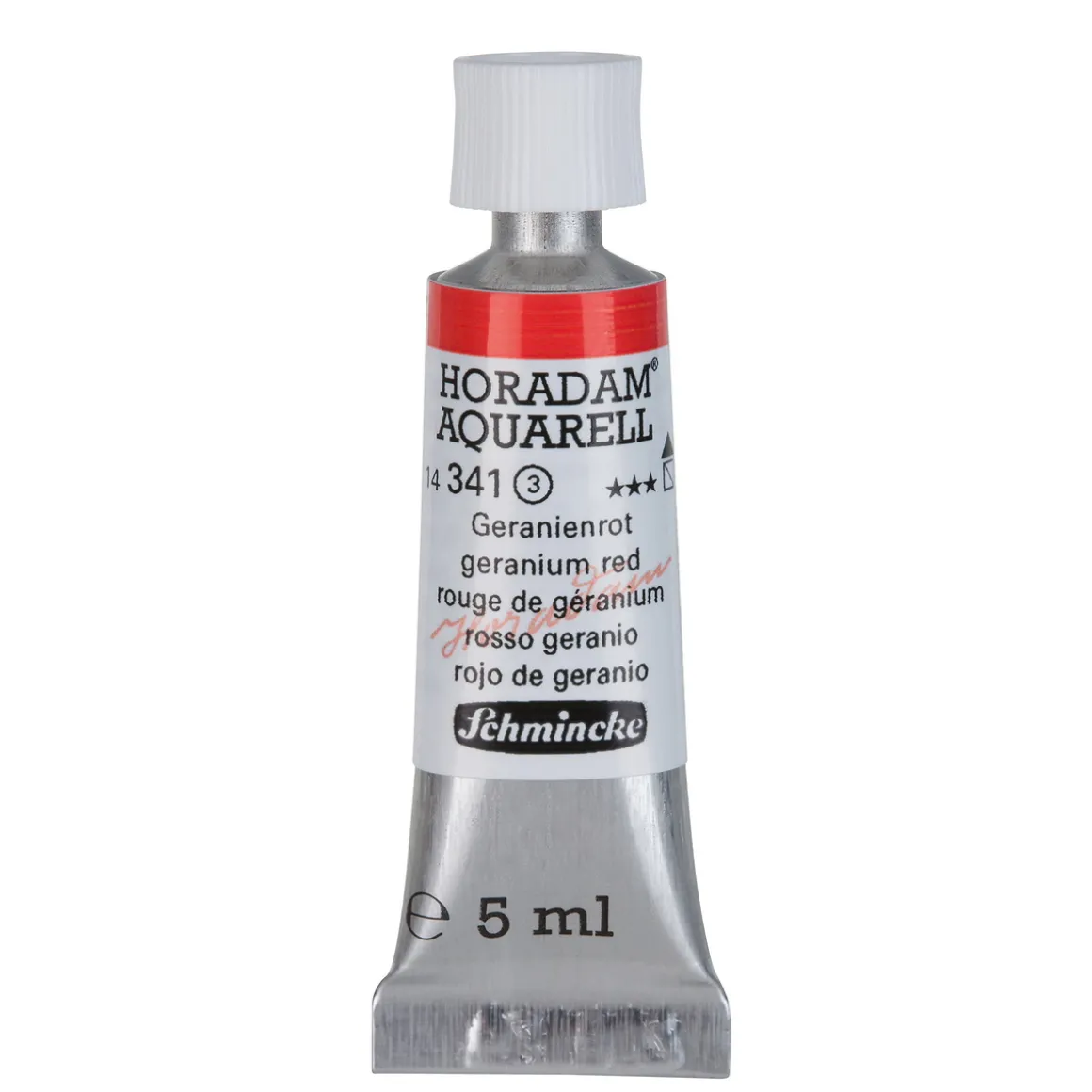 Schmincke Horadam akvarellmaling 5 ml – Geranium red 341