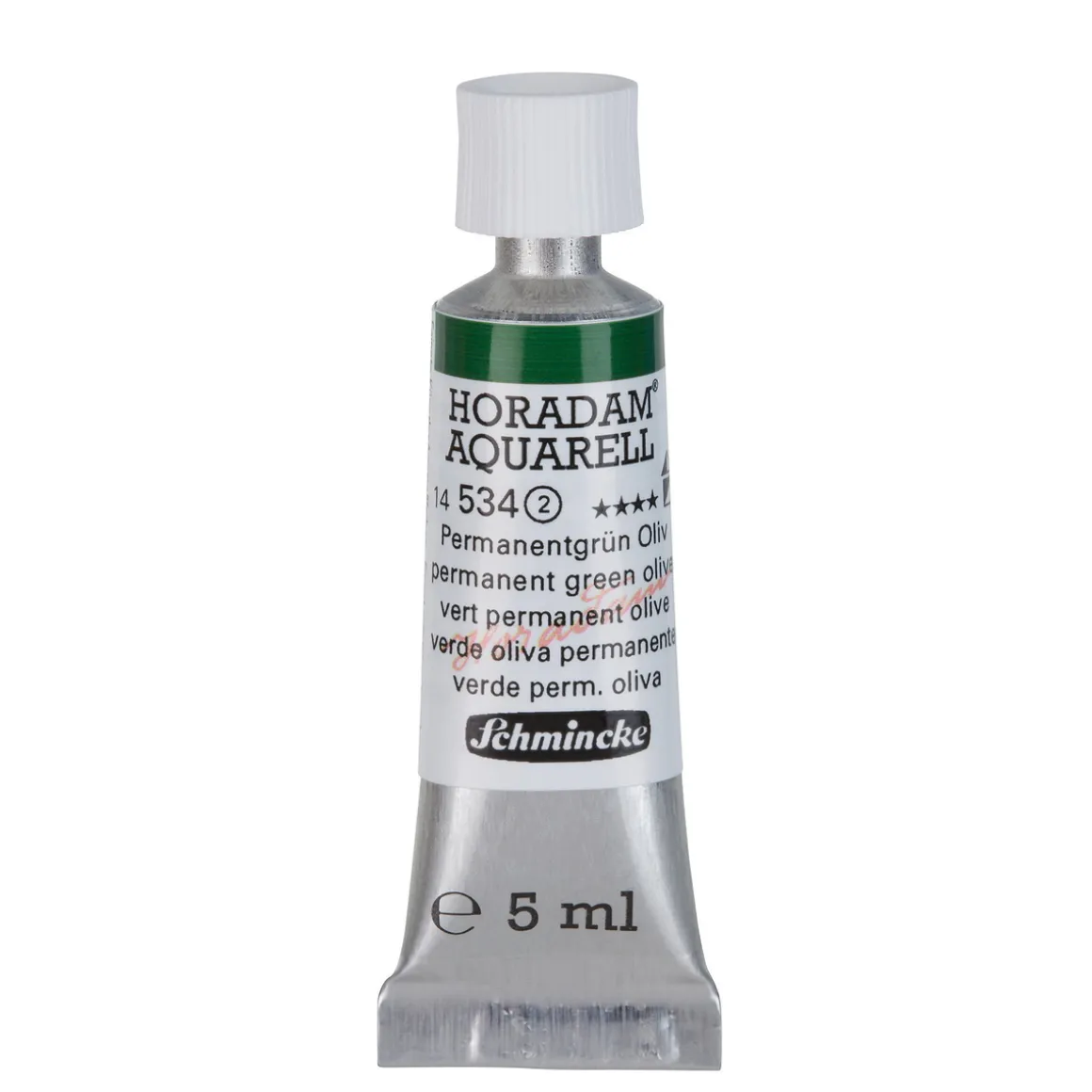 Schmincke Horadam akvarellmaling 5 ml – Permanent green olive 534
