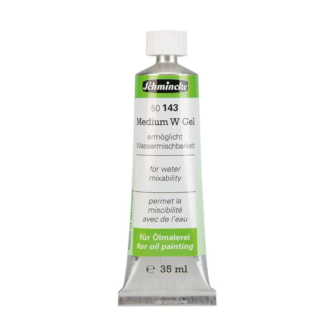 Schmincke Medium W Gel 35 ml – gelbasert middel som gjør oljemaling vannløselig