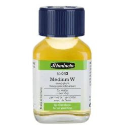 Schmincke Medium W 60 ml – flytende middel som gjør oljemaling vannløselig