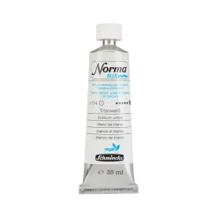 Schmincke Norma Blue vannløselig oljemaling 35 ml Titanium white 21114
