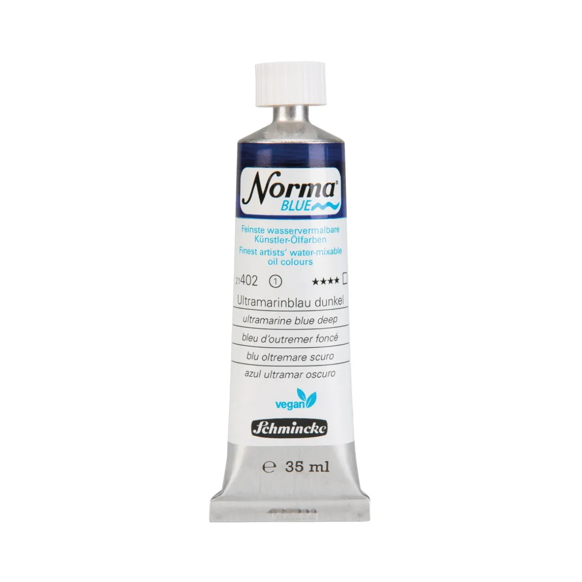 Schmincke Norma Blue vannløselig oljemaling 35 ml Ultramarine blue deep 21402