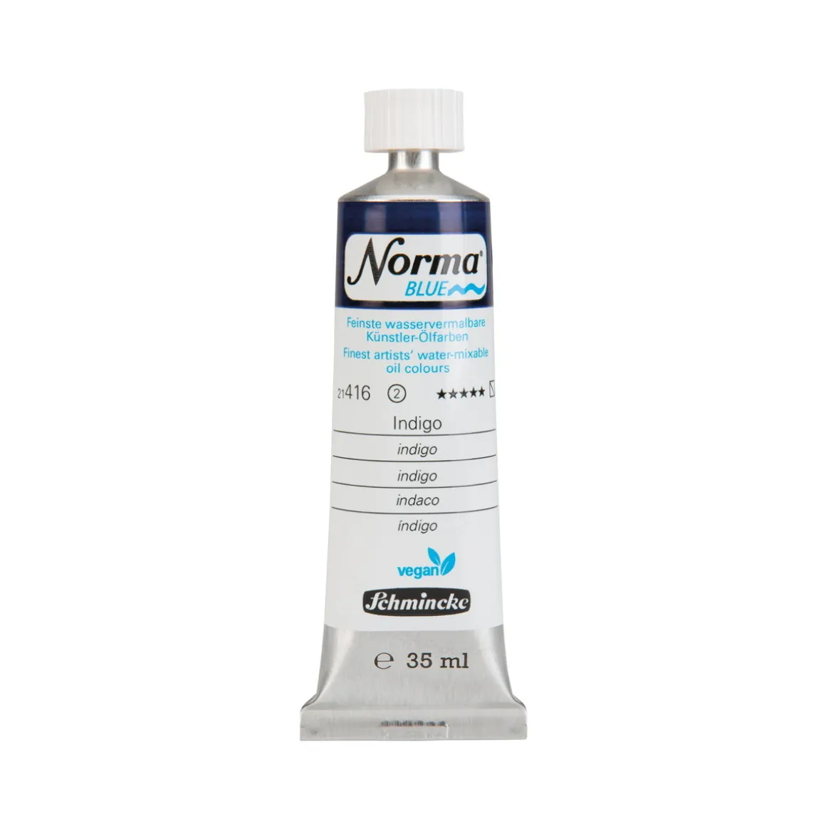 Schmincke Norma Blue vannløselig oljemaling 35 ml Phthalo blue 21420