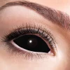 Sclera linser Black Eye, nattsvarte og heldekkende linser med diameter 22 mm